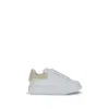 Alexander Mcqueen Mcqueen Oversize Genuine Shearling Trim Sneaker In White
