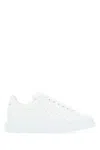 Alexander Mcqueen Oversized Hammered Leather Sneakers In 9000