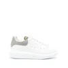 Alexander Mcqueen Oversized Leather Low-top Sneakers In White