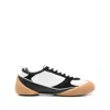 Alexander Mcqueen Oversized Calfskin Sneakers With Distinctive Rounded Sole In Multi
