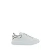 Alexander Mcqueen White Sneakers With Logo Lettering On The Rear And Oversize Sole In Leather Man