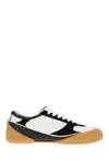 Alexander Mcqueen Oversized Calfskin Sneakers With Distinctive Rounded Sole In Multi