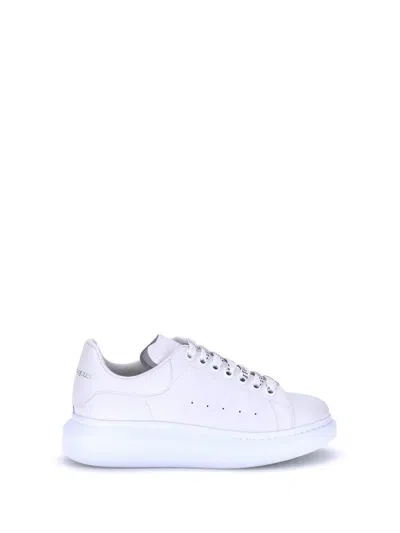 Alexander Mcqueen Men Leather Sneakers In White