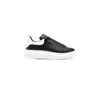 Alexander Mcqueen Black Low Top Sneakers With Chunky Sole And Contrasting Heel In Leather Man In Black
