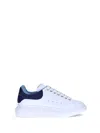 Alexander Mcqueen Leather Platform Sneakers Perforated Detailing In White