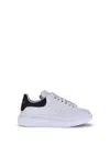 Alexander Mcqueen White And Black Low-top Sneakers With Chunky Sole And Contrasting Heel Tab In Leather Man In White