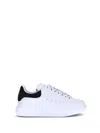 Alexander Mcqueen Oversize Sneakers In White And Beige Calf Leather In White