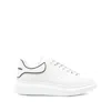 Alexander Mcqueen White Sneakers With Logo Lettering On The Rear And Oversize Sole In Leather Man