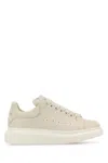 Alexander Mcqueen Ivory Leather Sneakers With Ivory Leather Heel In Neutral