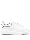 Alexander Mcqueen New Tech Calftpu Heel Counter Chunky Sole Sneaker Wht Blk O In White