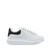 Alexander Mcqueen White And Black Low-top Sneakers With Chunky Sole And Contrasting Heel Tab In Leather Man In White