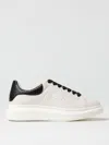 Alexander Mcqueen Leather Sneakers With Contrasting Heel Tab