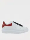 Alexander Mcqueen Leather Sneakers In Weiss