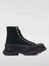 Alexander Mcqueen Sneakers Tread Slick High Aus Schwarzem Canvas In Black