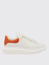 Alexander Mcqueen Leather Sneakers With Contrasting Heel Tab