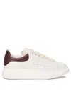 Alexander Mcqueen White Low-top Sneakers With Chunky Sole And Brown Contrasting Heel Tab In Leather Man In White