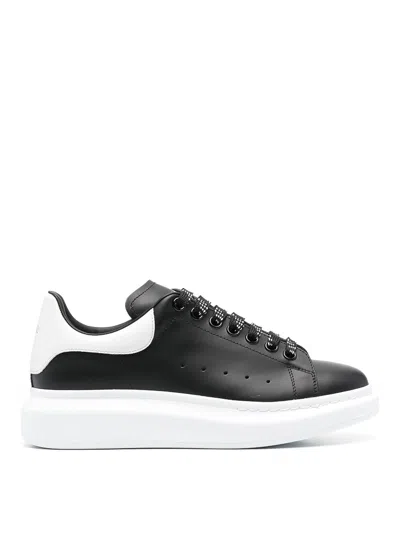 Alexander Mcqueen Larry Leather Sneakers With Logo Detail In Animal Print