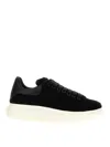 Alexander Mcqueen Oversized Leather Sneakers In Black