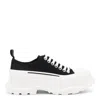 Alexander Mcqueen Tread Slick Sneakers In Black