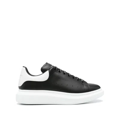 Alexander Mcqueen Larry Leather Sneakers With Logo Detail In Animal Print
