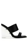 Alexander Mcqueen Leather Sandal In Black