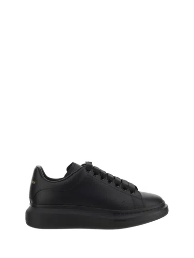 Alexander Mcqueen Oversized Suede Sneaker In Black