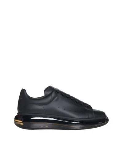 Alexander Mcqueen Oversized Transparent Sole Sneaker In Black/black/black