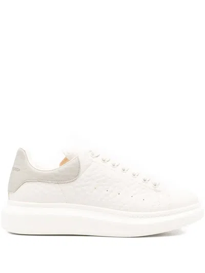 Alexander Mcqueen Sneakers Grey In White