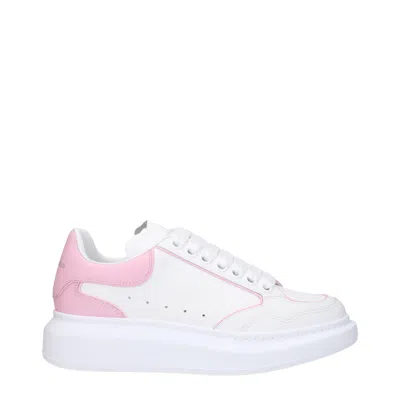 ALEXANDER MCQUEEN ALEXANDER MCQUEEN SNEAKERS LARRY DONNA PELLE BIANCO/ROSA TENUE