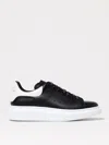 Alexander Mcqueen Black Low Top Sneakers With Chunky Sole And Contrasting Heel In Leather Man