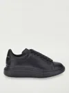 Alexander Mcqueen Oversize Leather Low-top Sneakers In Black