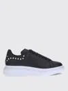 Alexander Mcqueen Studded Leather Platform Sneakers In Black