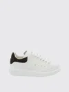 Alexander Mcqueen Crystal-embellished Leather Exaggerated-sole Sneakers In White