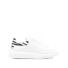 Alexander Mcqueen Zebra-panelled Leather Sneakers In Multi