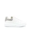 Alexander Mcqueen Oversized Leather Low-top Sneakers In White