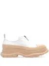 Alexander Mcqueen Women Two-tone Canvas Tread Slick Sneakers In Multicoloured