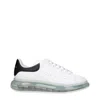 Alexander Mcqueen Sneakers Oversize Uomo Pelle Bianco/nero In White