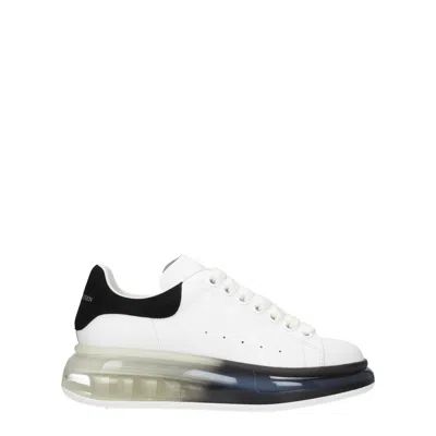 ALEXANDER MCQUEEN ALEXANDER MCQUEEN SNEAKERS OVERSIZE DONNA PELLE BIANCO/NERO