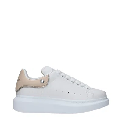 ALEXANDER MCQUEEN ALEXANDER MCQUEEN SNEAKERS OVERSIZE DONNA PELLE BIANCO/AVENA