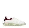 Alexander Mcqueen Sneakers Oversize Donna Pelle Bianco/lampone