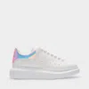 Alexander Mcqueen Sneakers Oversized -  - Cuir - Blanc/holographique In Multicoloured