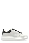 Alexander Mcqueen Oversized Leather Low-top Sneakers In White