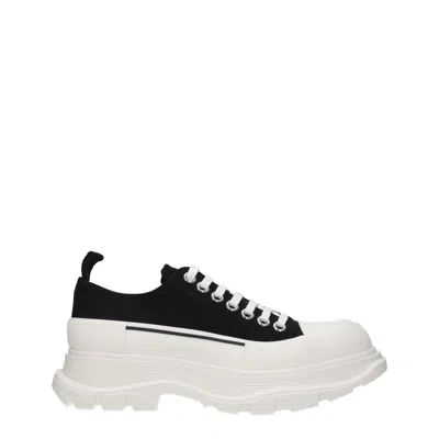 ALEXANDER MCQUEEN ALEXANDER MCQUEEN SNEAKERS TREAD SLICK UOMO TESSUTO NERO