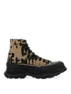 Alexander Mcqueen Men's Tread Slick Graffiti High-top Sneakers In Multicolour