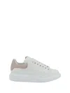 Alexander Mcqueen Oversized Leather Low-top Sneakers In White