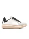 Alexander Mcqueen Calf Leather Sneakers In White