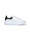 Alexander Mcqueen Men White And Black Low-top Sneakers With Chunky Sole And Contrasting Heel Tab In  In White