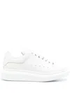Alexander Mcqueen Women Leather Upper And Rubber Sole Sneaker In White