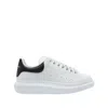 Alexander Mcqueen White And Black Low-top Sneakers With Chunky Sole And Contrasting Heel Tab In Leather Man In White