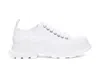 Alexander Mcqueen Tread Slick Canvas Exaggerated-sole Sneakers In White